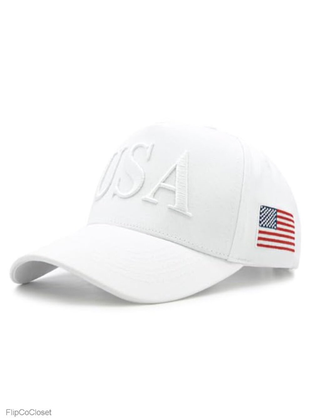 3D Embroidered Patriotic USA Baseball Cap - Adjustable Snapback Cotton